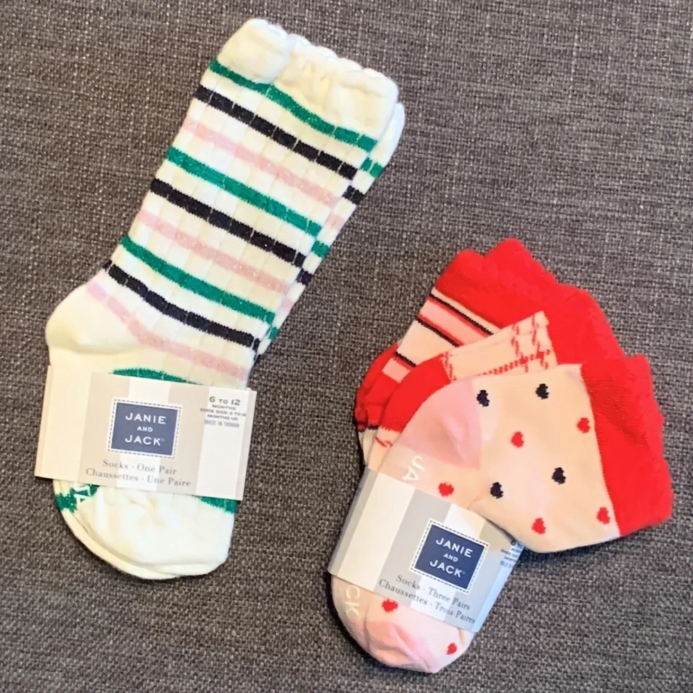 Janie and Jack Baby Girl Sock Bundle